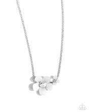 Load image into Gallery viewer, $16 SET: Dainty Deduction - White necklace plus matching bracelet D083
