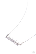 Load image into Gallery viewer, Birth Month Bling - December - Silver necklace E037
