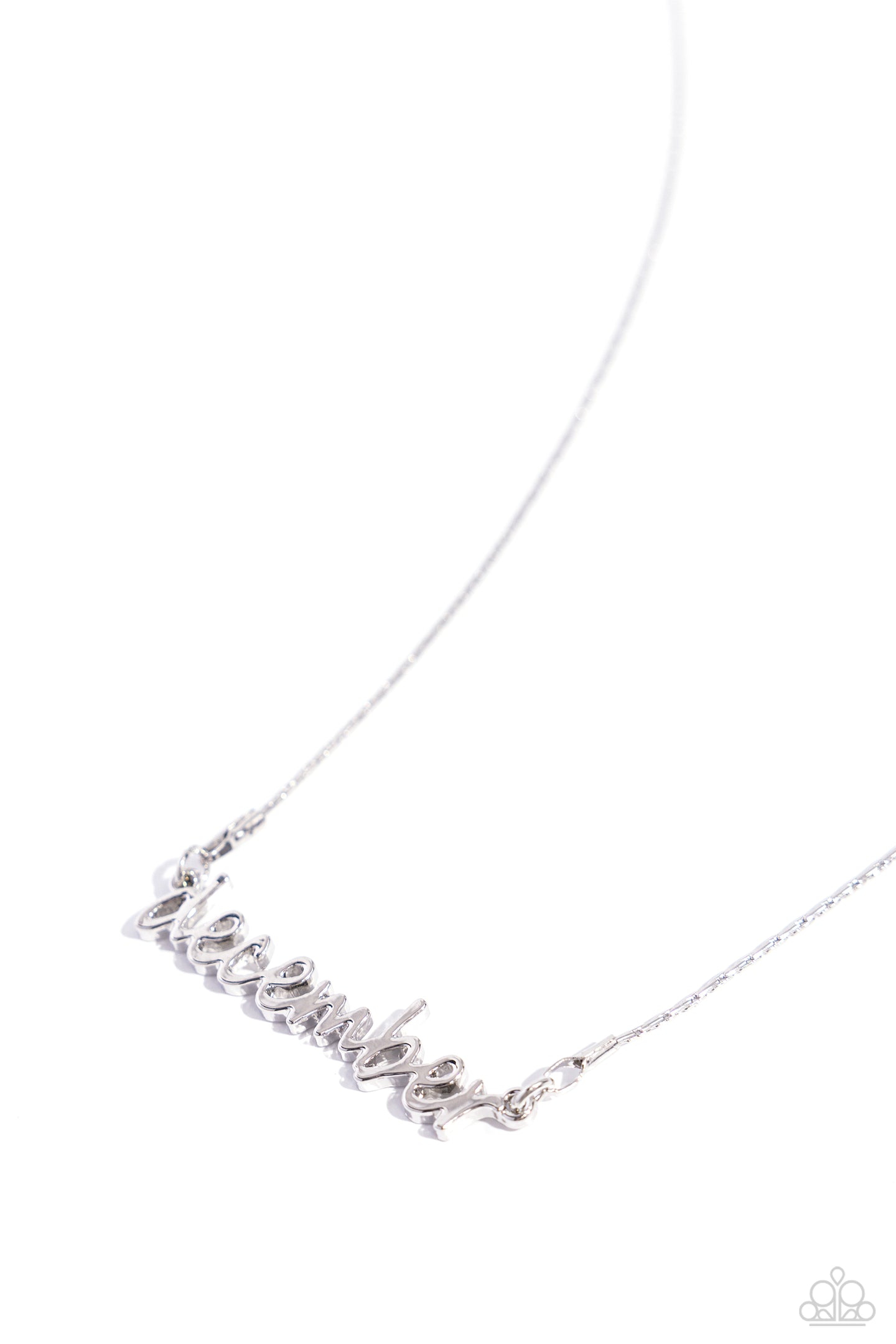 Birth Month Bling - December - Silver necklace E037