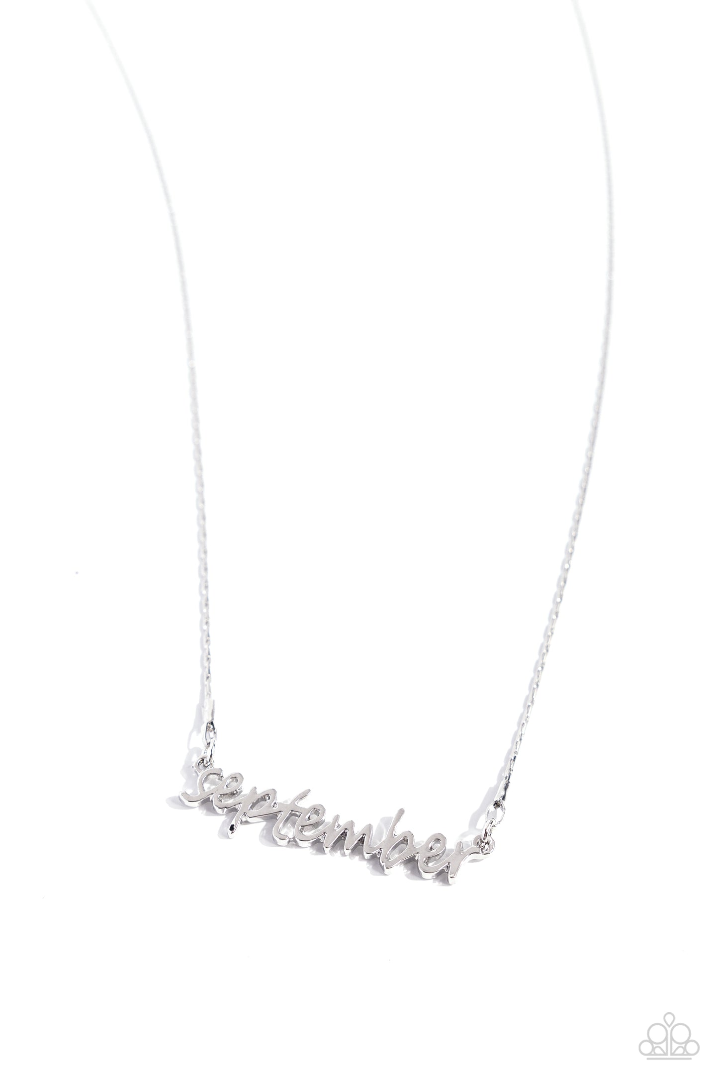 Birth Month Bling - September - Silver necklace E038