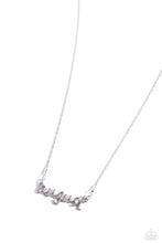 Load image into Gallery viewer, Birth Month Bling - August - Silver necklace E057
