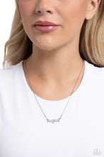 Load image into Gallery viewer, Birth Month Bling - August - Silver necklace E057
