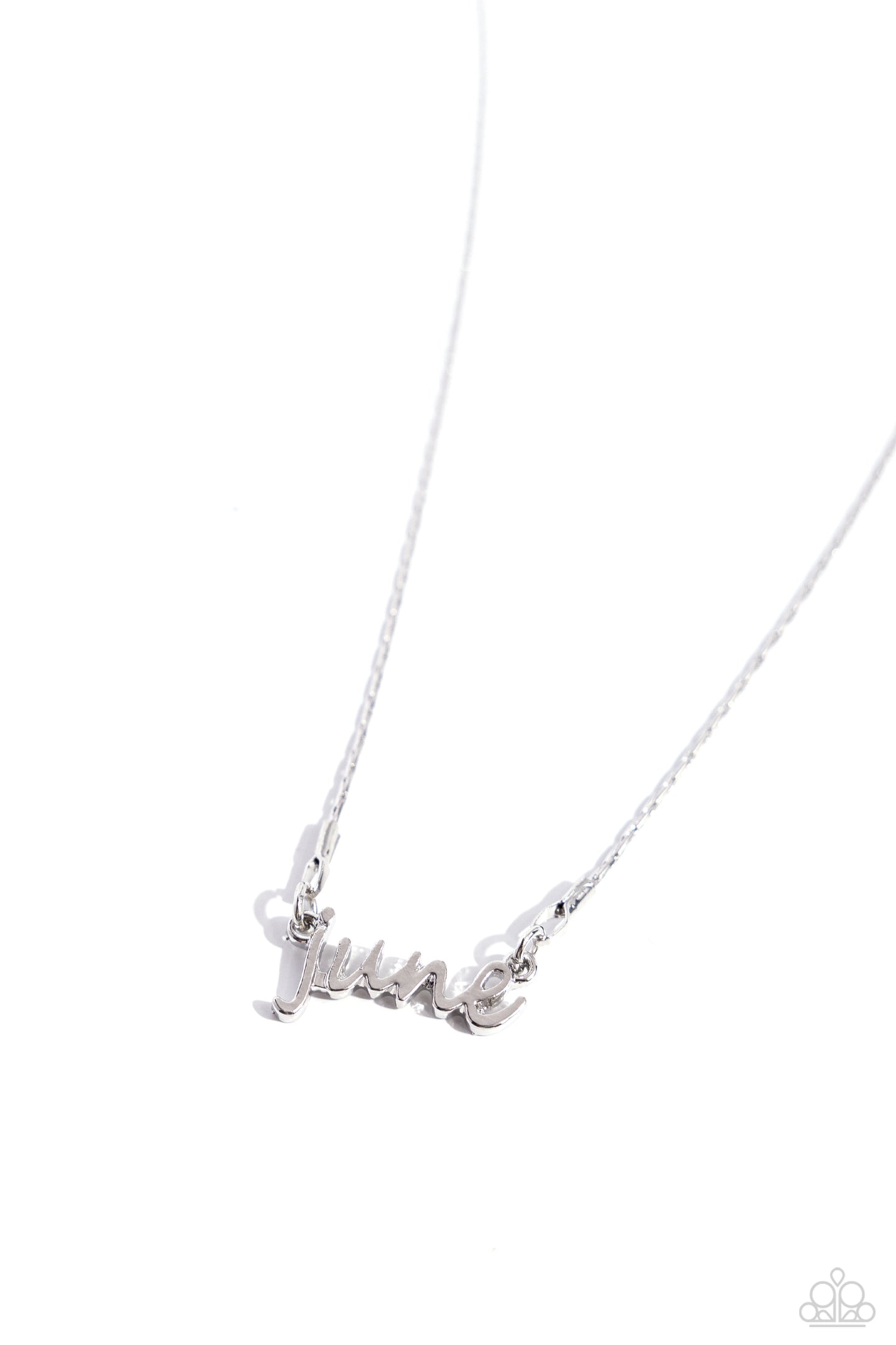 Birth Month Bling - June - Silver necklace E004