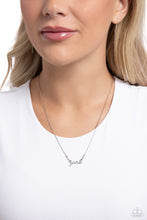 Load image into Gallery viewer, Birth Month Bling - June - Silver necklace E004
