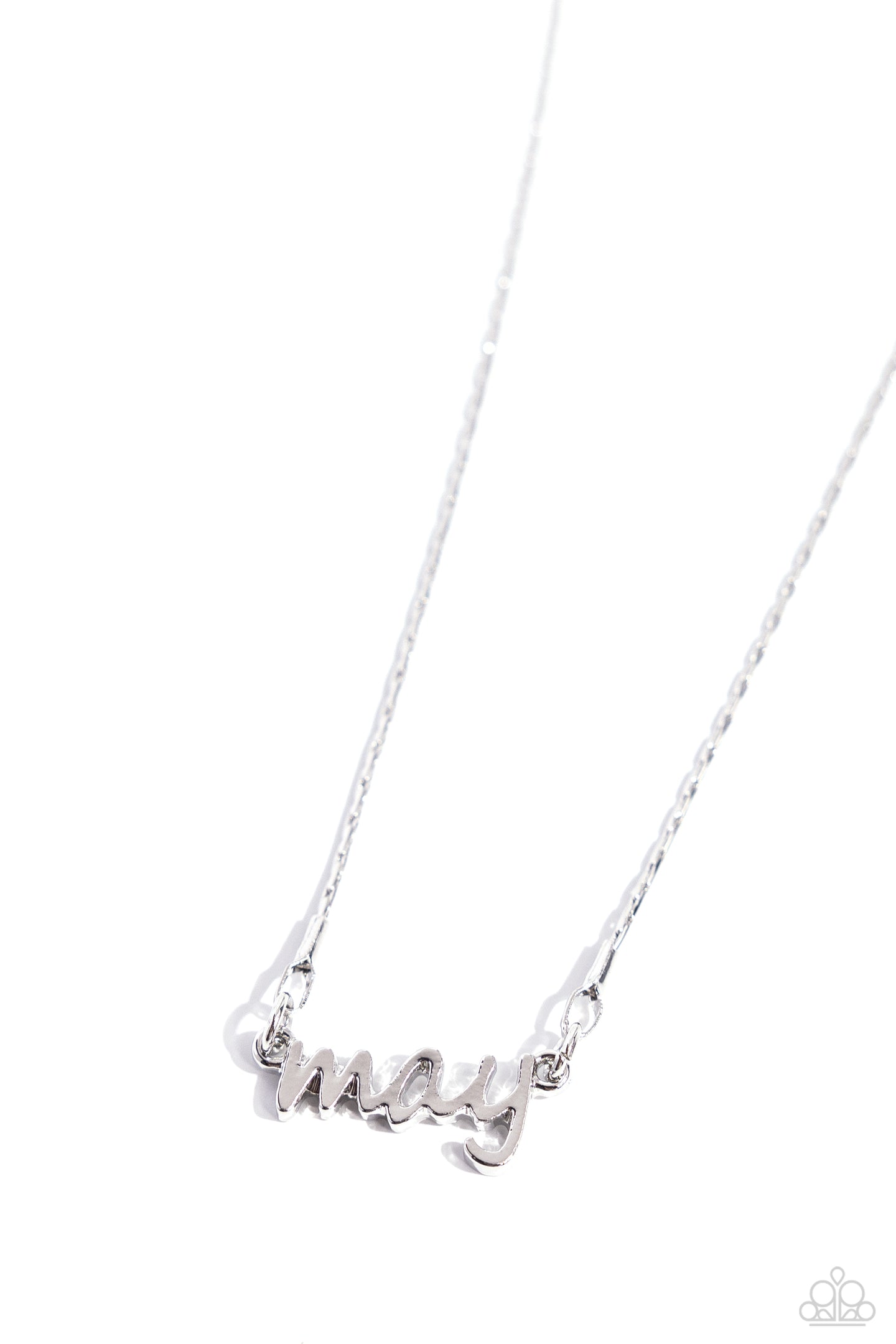 Birth Month Bling - May - Silver necklace E003