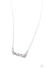 Load image into Gallery viewer, Birth Month Bling - March - Silver necklace E051
