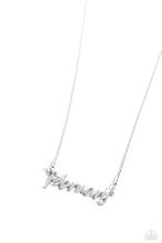 Load image into Gallery viewer, Birth Month Bling - February - Silver necklace E035
