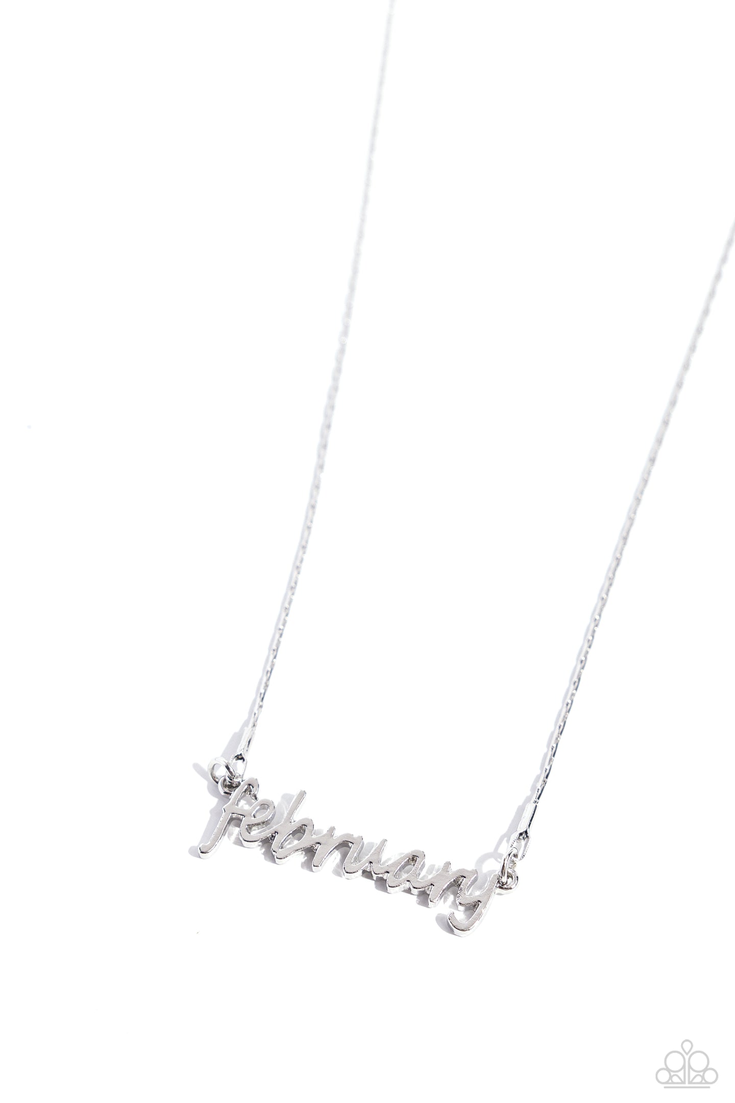 Birth Month Bling - February - Silver necklace E035