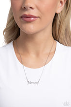 Load image into Gallery viewer, Birth Month Bling - February - Silver necklace E035
