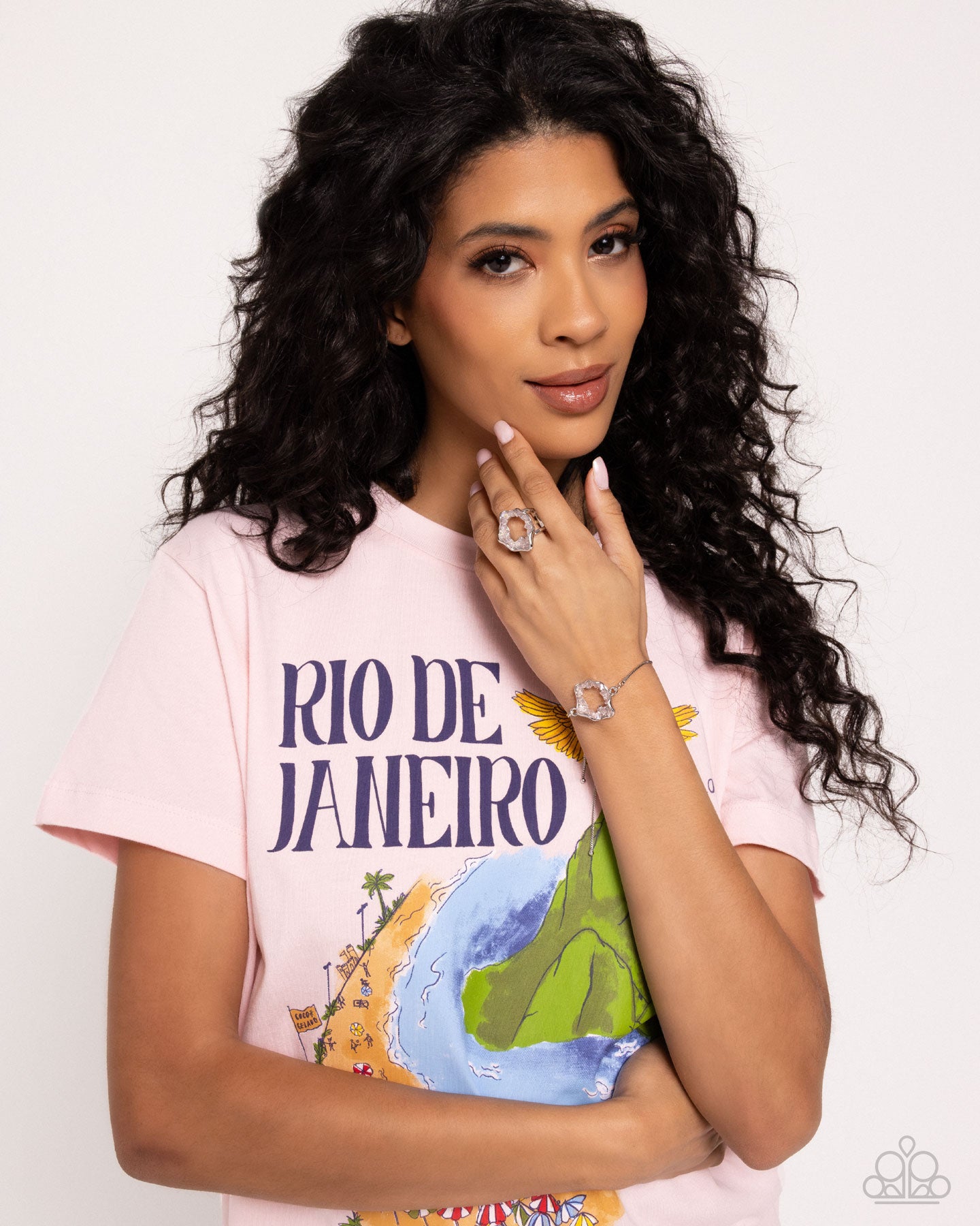 $16 SET: Geode Greeting - Pink bracelet plus ring Box 13