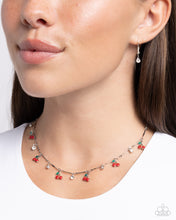 Load image into Gallery viewer, California Cherries - Red necklace B111
