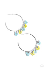 Load image into Gallery viewer, Bemusing Butterflies - Blue hoop earring 1000
