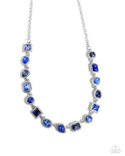 Load image into Gallery viewer, Gallery Glam - Blue  necklace E010
