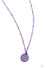 Load image into Gallery viewer, Bejeweled Basic - Purple necklace B115
