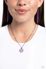 Load image into Gallery viewer, Bejeweled Basic - Purple necklace B115
