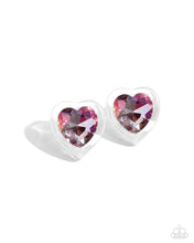 Load image into Gallery viewer, Heart-Pounding Haute - Pink post earring D063
