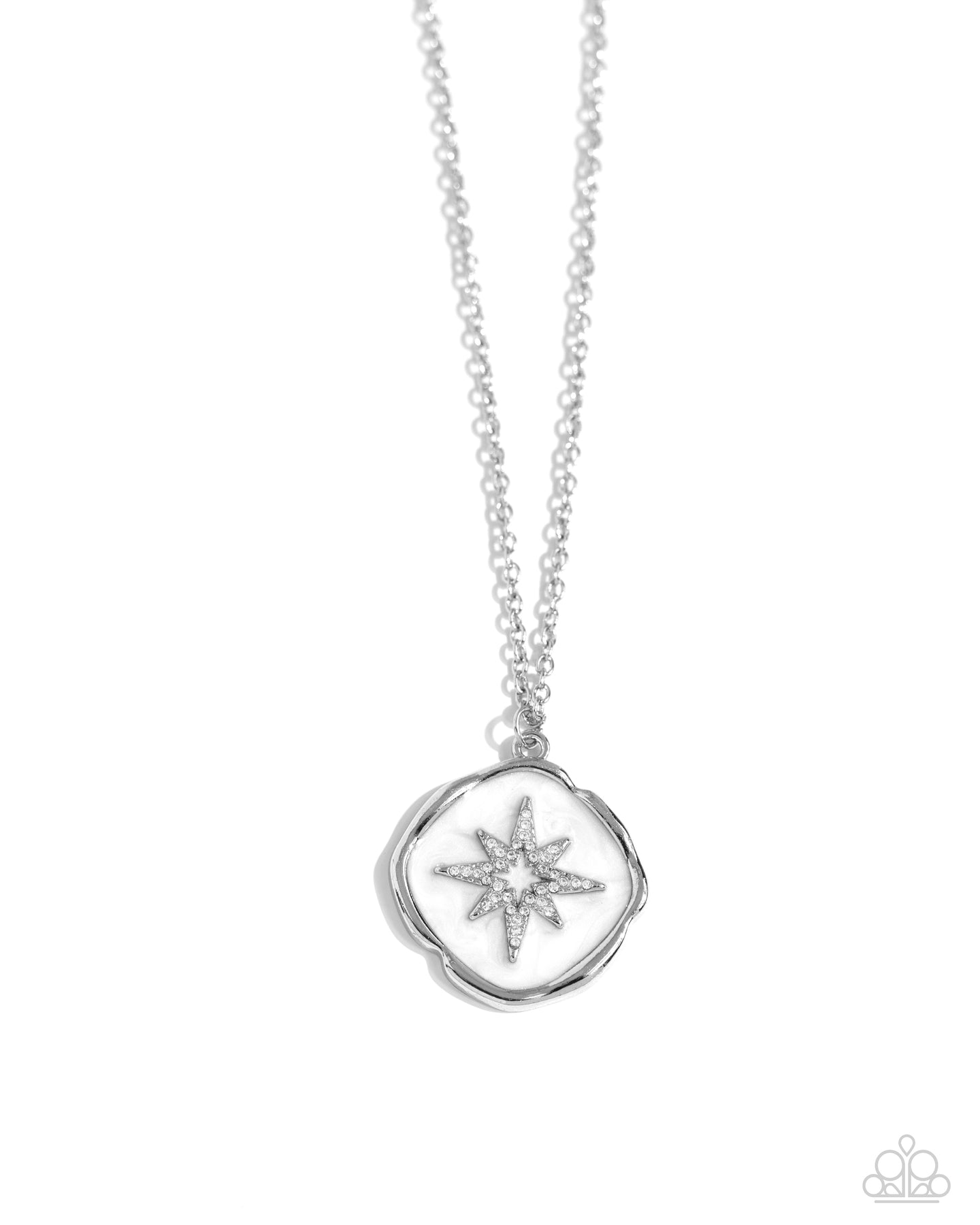 Soaring Stars - White necklace A014
