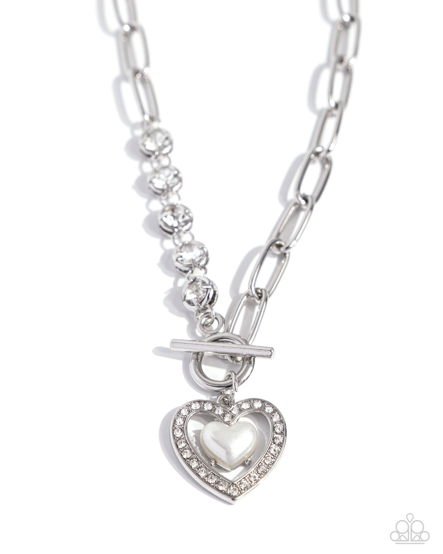 Soft-Hearted Style - White necklace B127