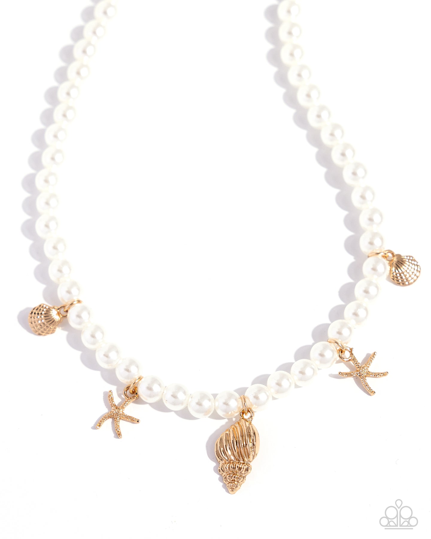 Beachcomber Beauty - Gold necklace C029