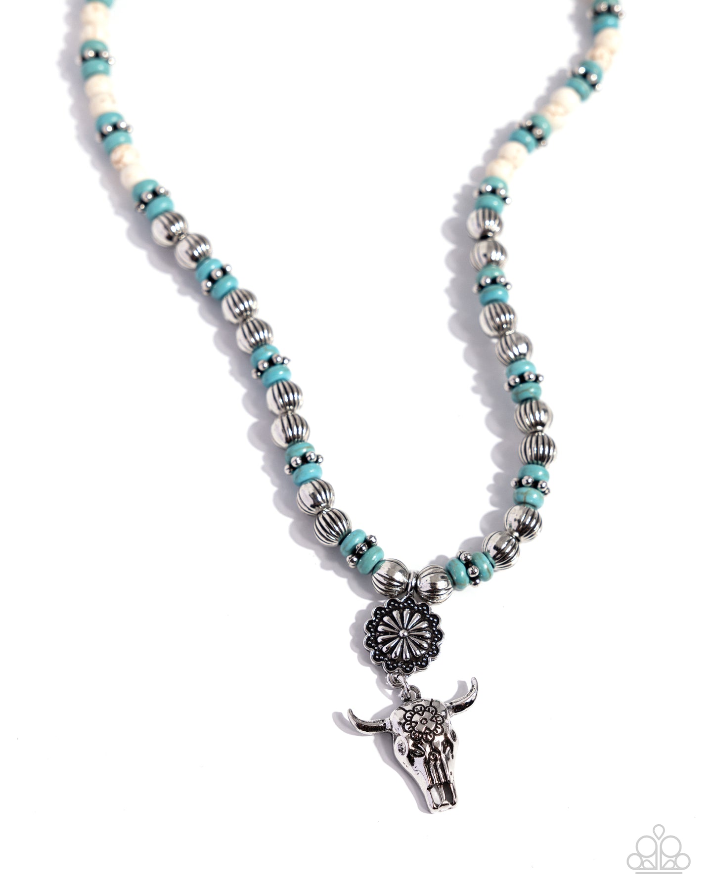 Longhorn Longevity - White necklace Box6