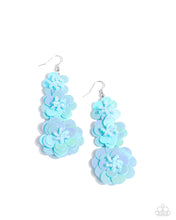 Load image into Gallery viewer, Beaded Bouquet - Blue earring E042
