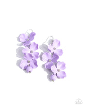 Load image into Gallery viewer, Plentiful Petals - Purple earring E019
