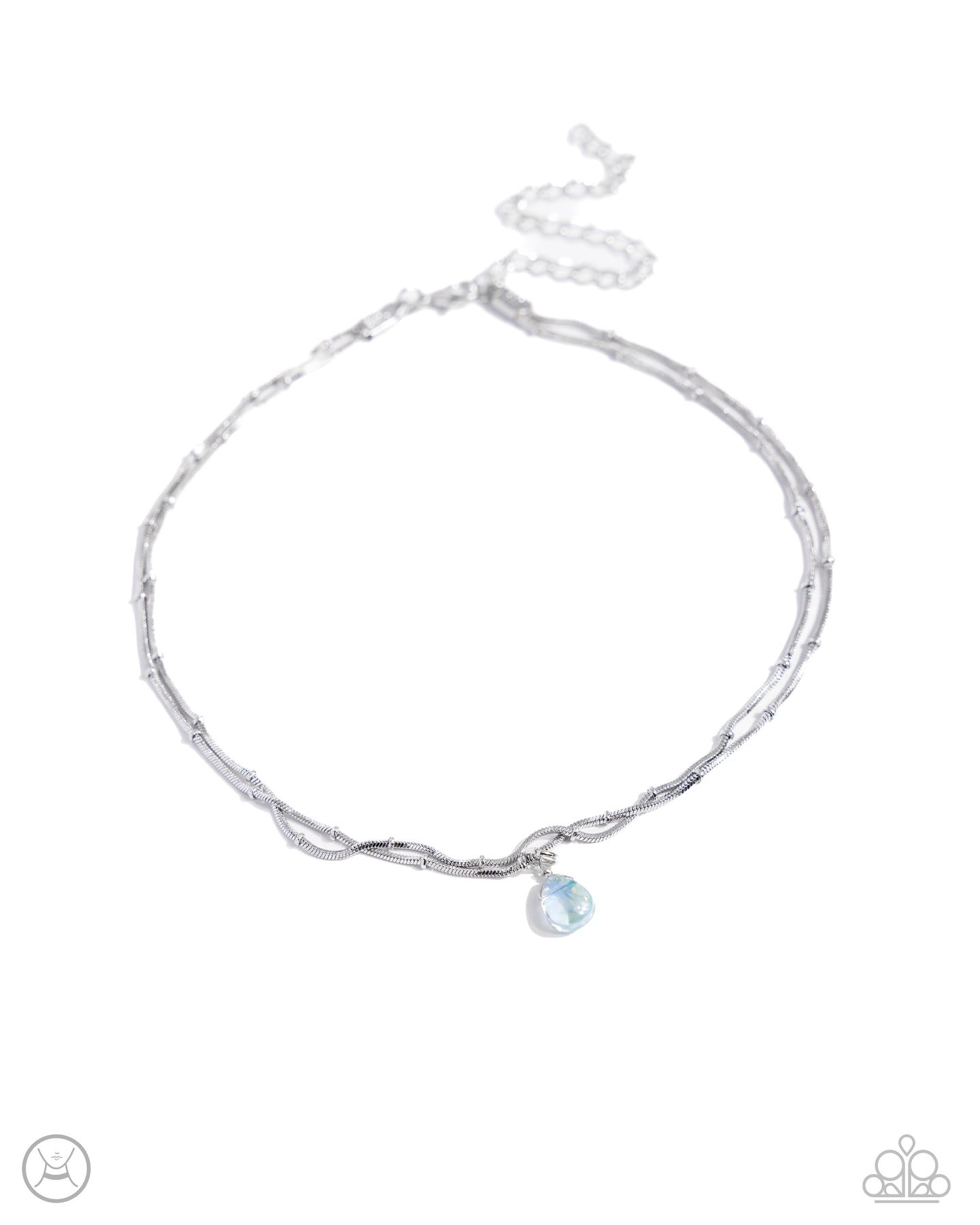Teeming Teardrop - Green choker necklace D012