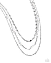 Load image into Gallery viewer, Luxe Layers - White necklace D011
