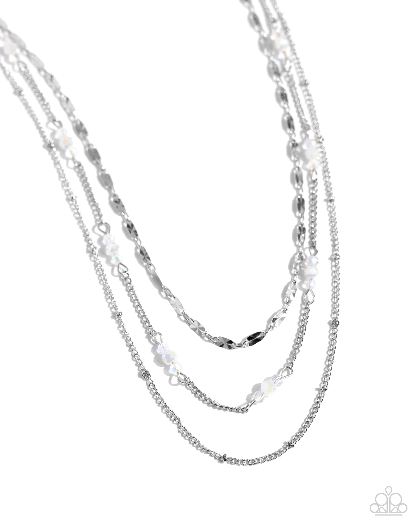 Luxe Layers - White necklace D011