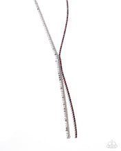 Load image into Gallery viewer, Elongated Eloquence - Red necklace LR
