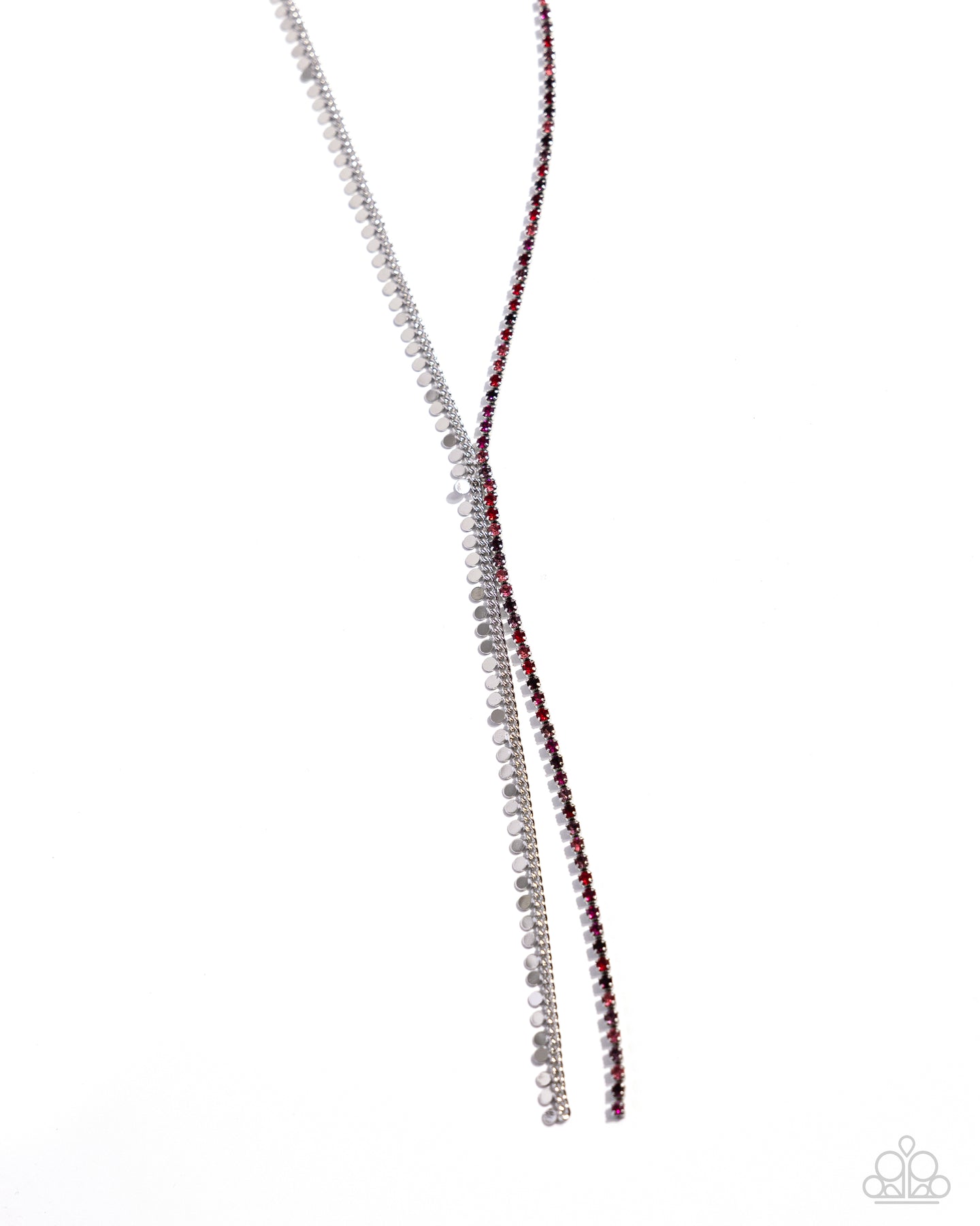 Elongated Eloquence - Red necklace LR