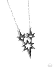 Load image into Gallery viewer, Explosive Exhibit - Silver  necklace E008
