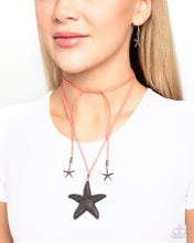 Load image into Gallery viewer, Starfish Sentiment - Orange necklace D080
