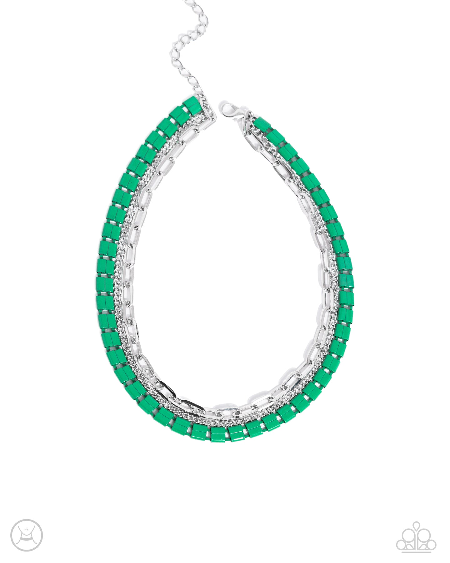 LAYER of the Year - Green necklace B131