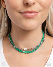 Load image into Gallery viewer, LAYER of the Year - Green necklace B131
