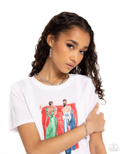Load image into Gallery viewer, $16 Abstract Advocate necklace and Adventure bracelet - Silver E007

