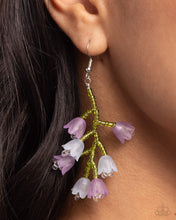 Load image into Gallery viewer, Beguiling Bouquet - Purple earring 1844
