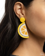 Load image into Gallery viewer, Lemon Leader - Yellow post earring 2074
