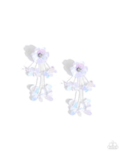 Load image into Gallery viewer, Floral Future - White earring  D079
