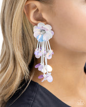 Load image into Gallery viewer, Floral Future - White earring  D079
