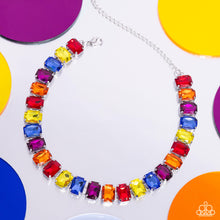 Load image into Gallery viewer, Ecstatic Emeralds - Multi choker necklace C021
