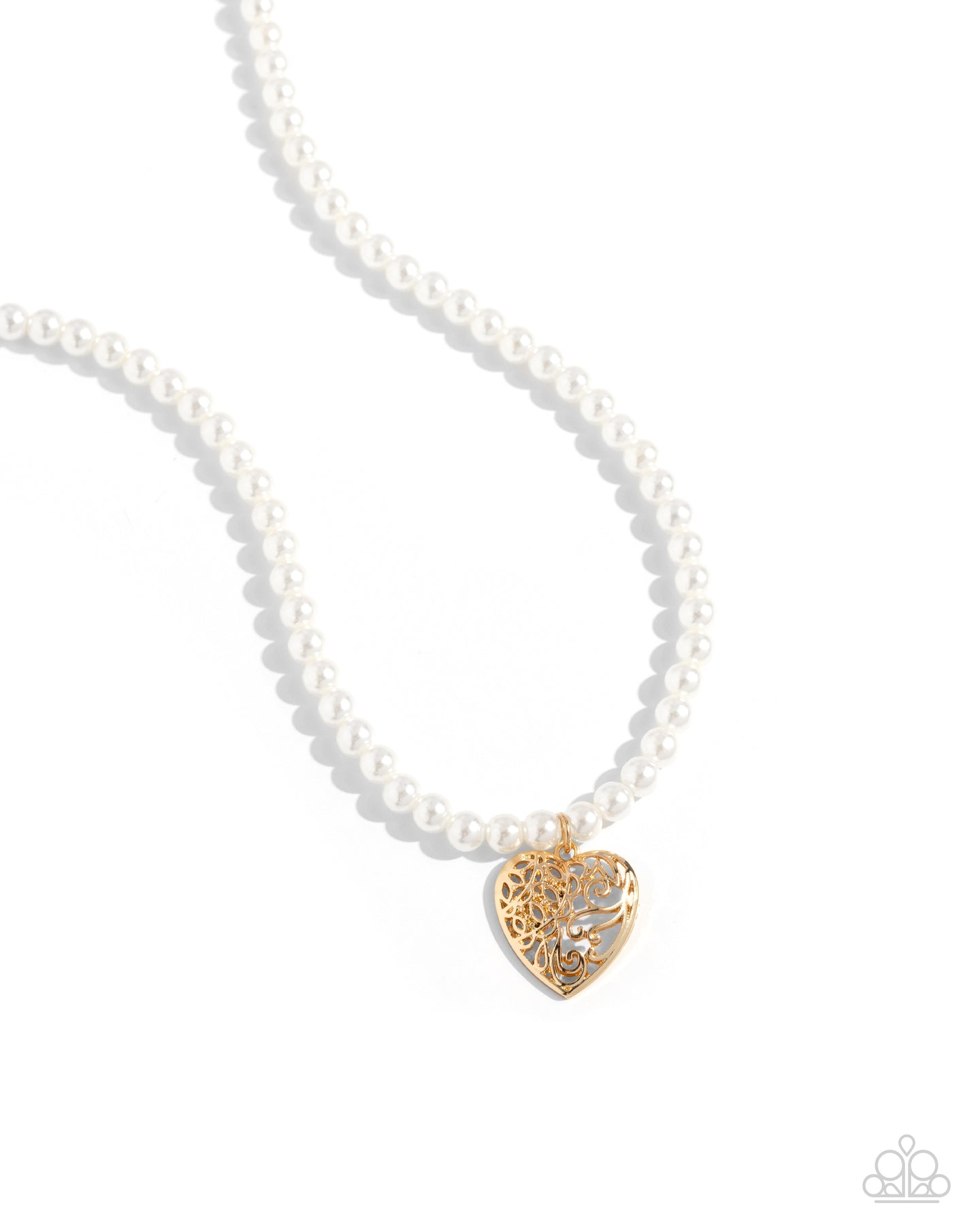 Filigree Infatuation - Gold necklace E078