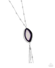 Load image into Gallery viewer, Geode Gamble - Purple Necklace G107
