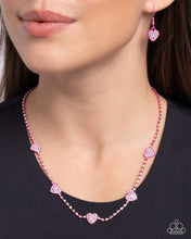 Load image into Gallery viewer, Homecoming Hearts - Pink necklace E016
