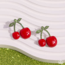 Load image into Gallery viewer, Charming Cherries - Red post earring Box 1
