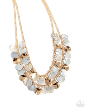 Load image into Gallery viewer, Flickering Finesse - Brown necklace E067
