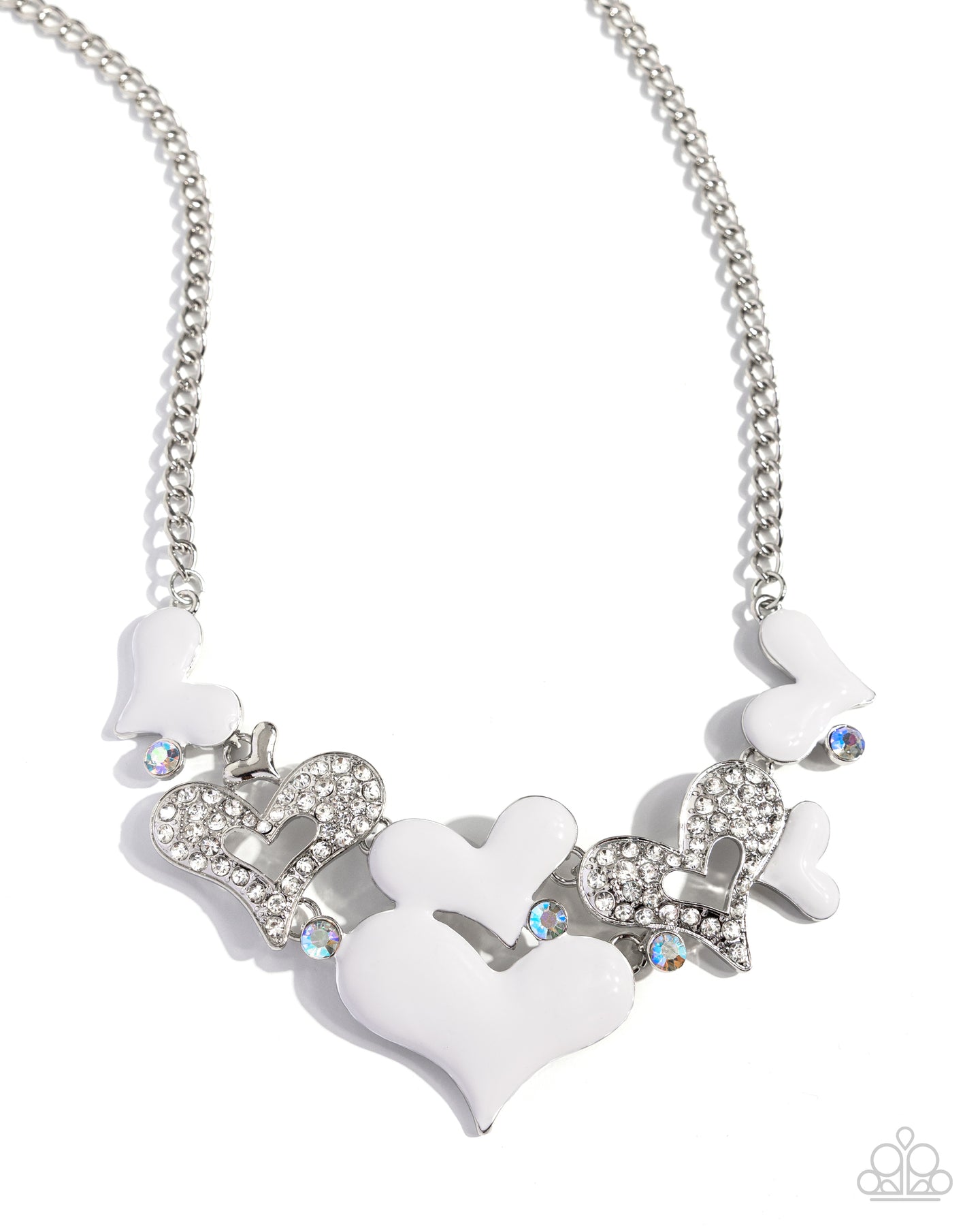 Room in My Heart for More - White necklace B108