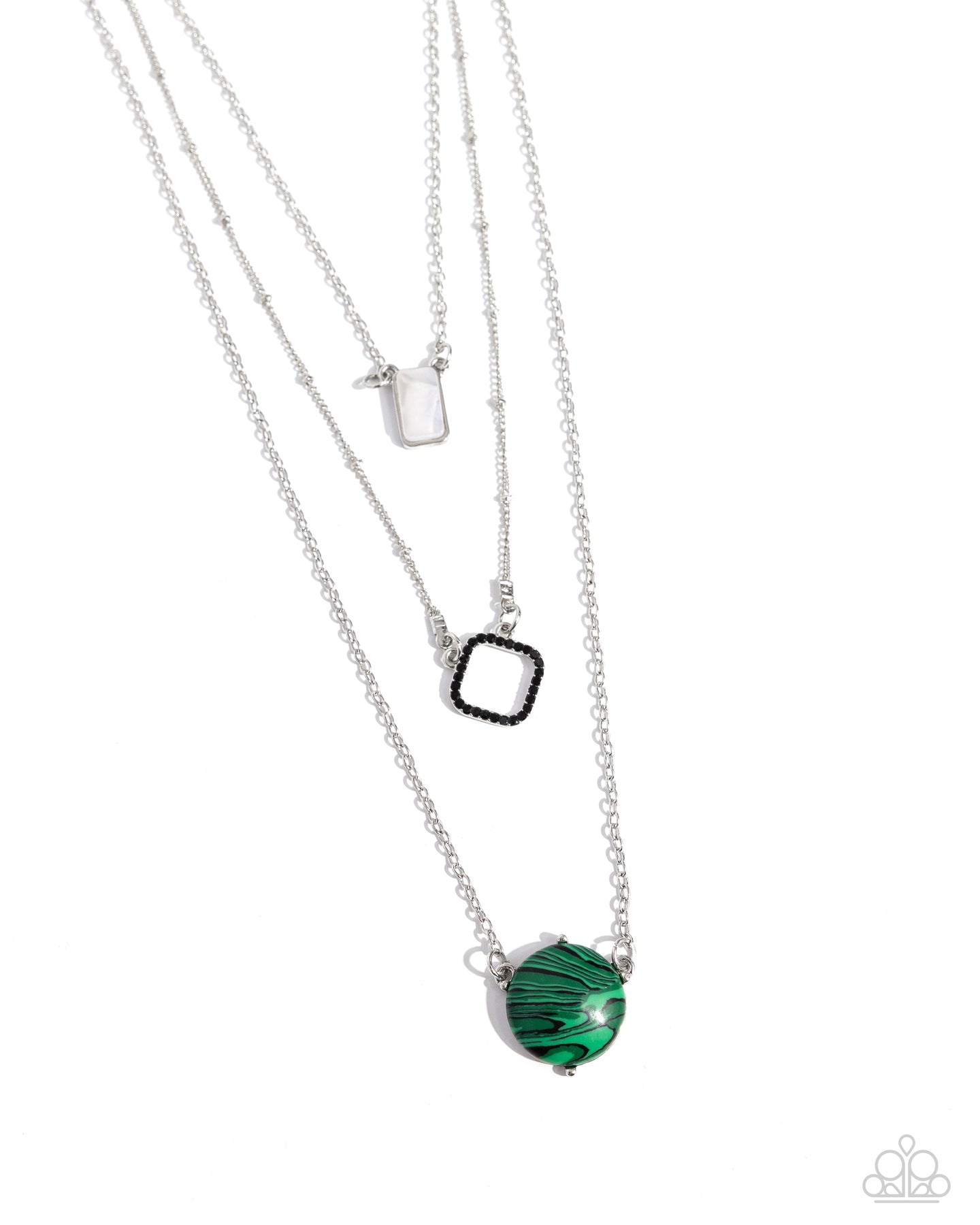 Playfully Panache - Green necklace E016