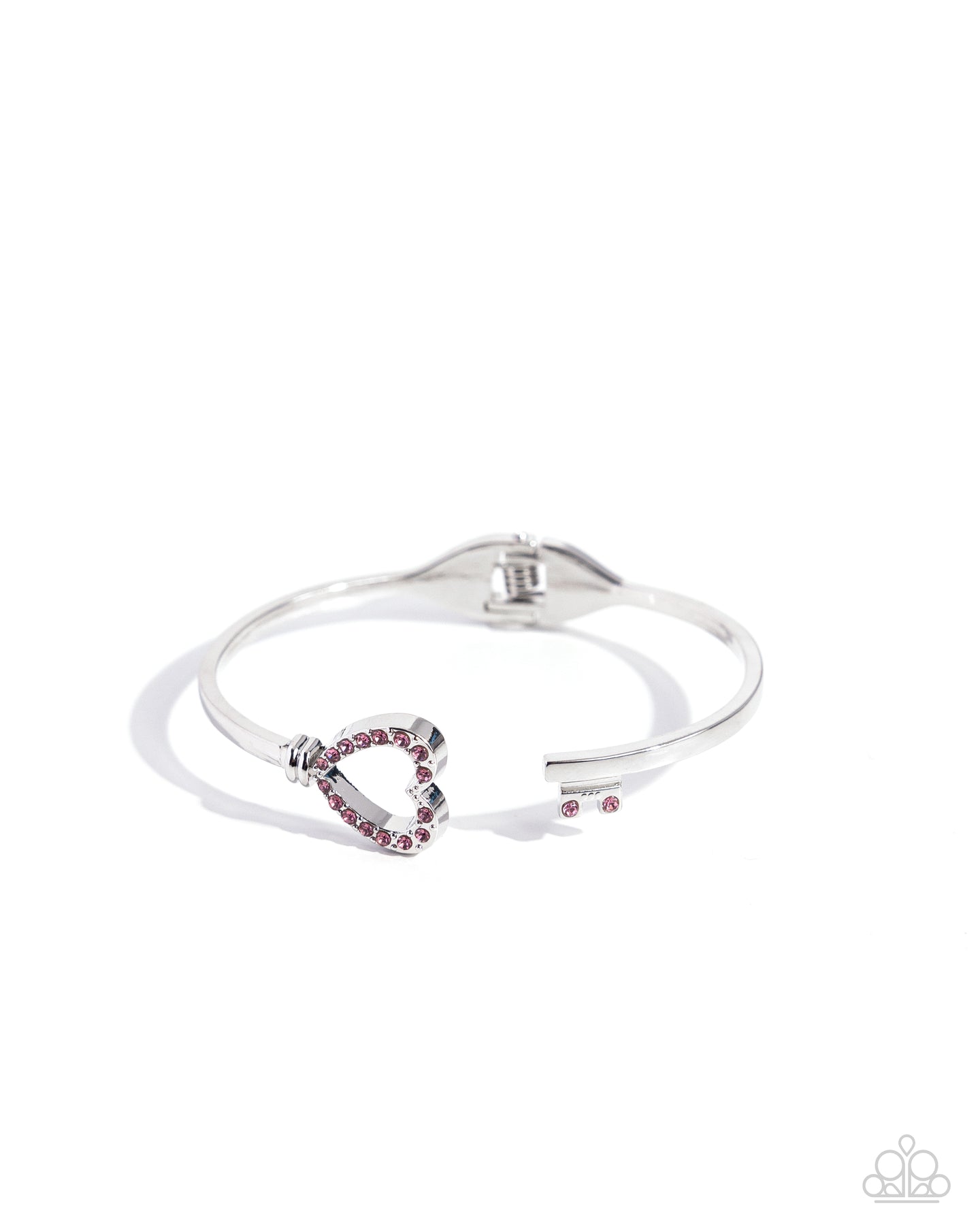 The Key to Romance - Pink hinge bracelet D010