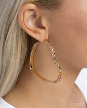 Load image into Gallery viewer, Halftime Hearts - Multi hoop earring E004
